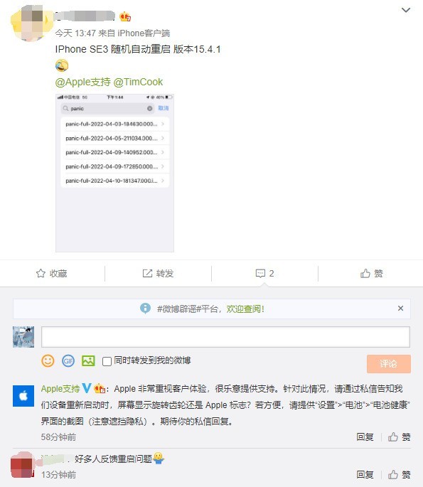金平苹果13维修分享iPhone SE 3重启死机怎么办 
